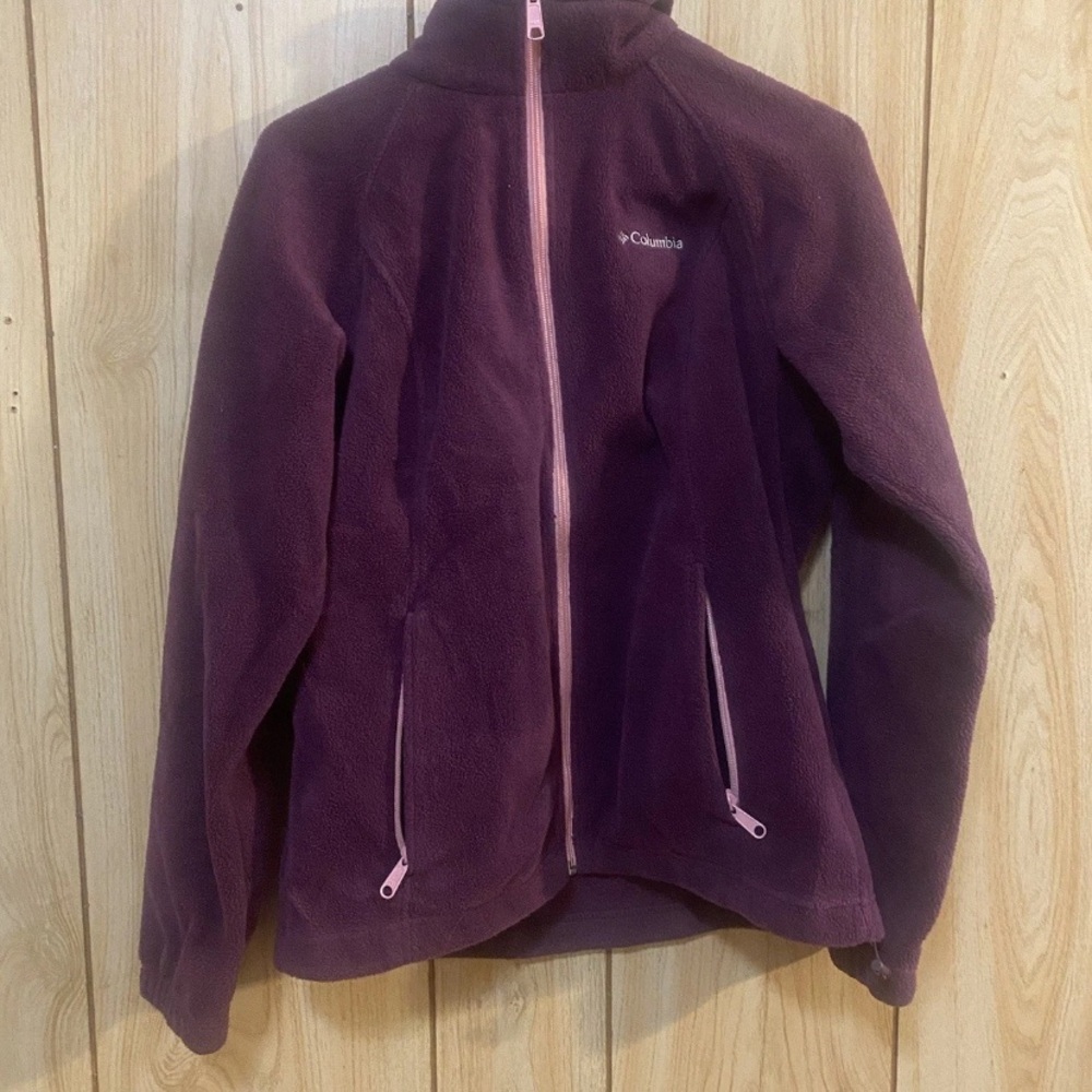 Columbia Deep Purple Fleece with Pink Accents